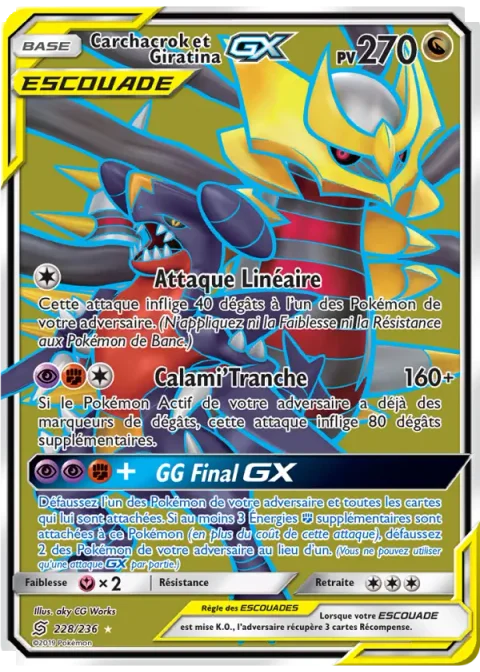 Carchacrok et Giratina GX