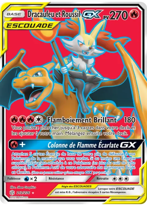 Dracaufeu et Roussil GX