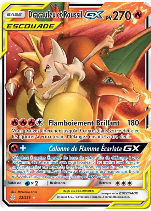 Dracaufeu et Roussil GX