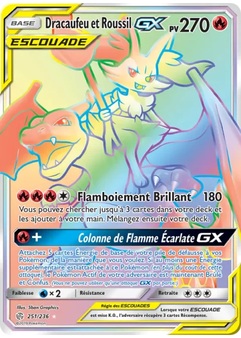 Dracaufeu et Roussil GX