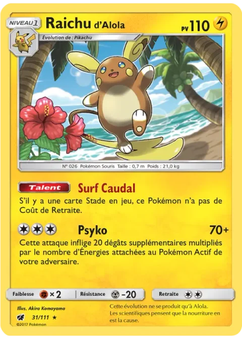 Raichu d’Alola