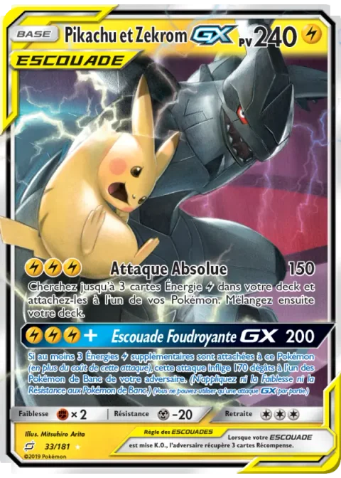 Pikachu et Zekrom GX