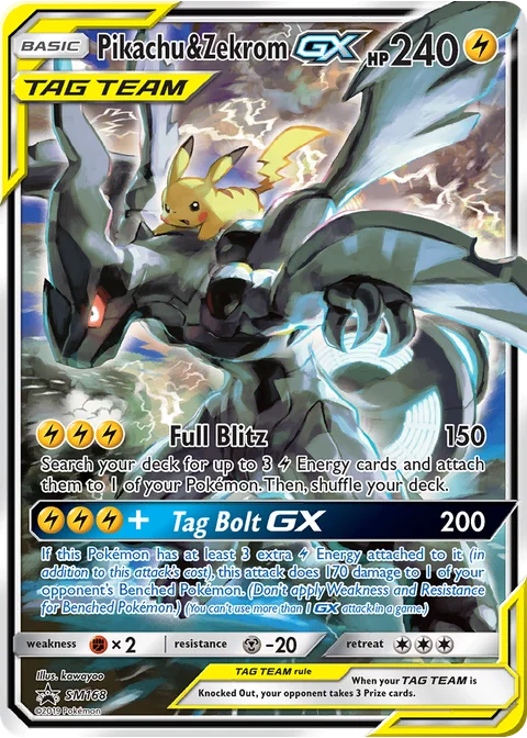 Pikachu et Zekrom GX