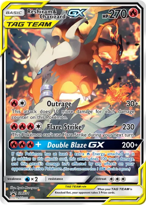 Reshiram et Dracaufeu GX