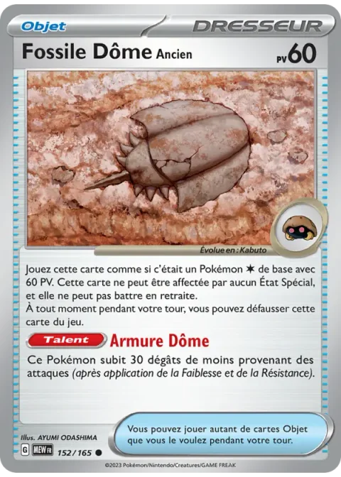 Fossile Dôme Ancien