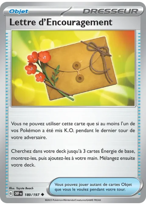 Lettre d'Encouragement