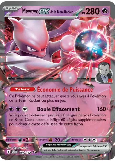 Mewtwo-ex de la Team Rocket