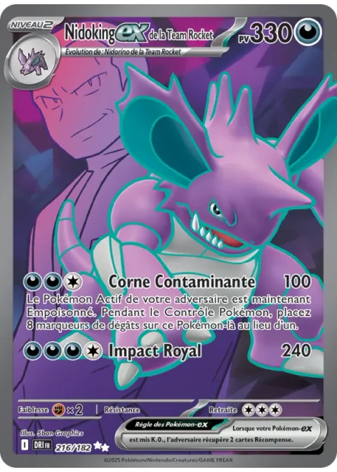 Nidoking-ex de la Team Rocket