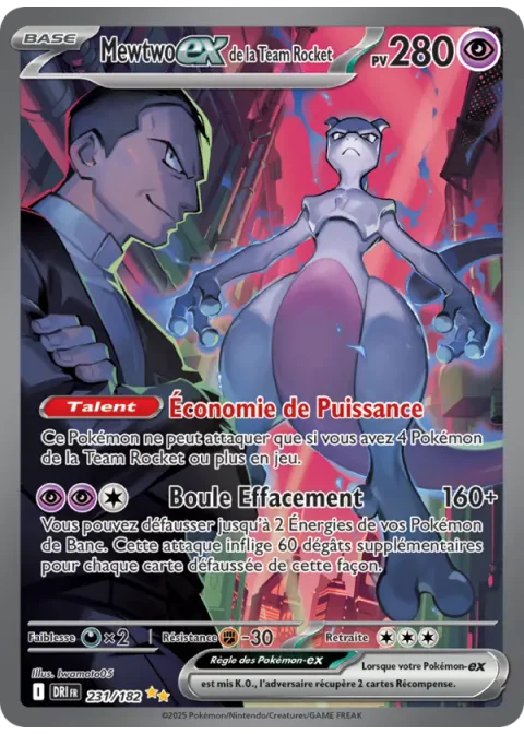 Mewtwo-ex de la Team Rocket