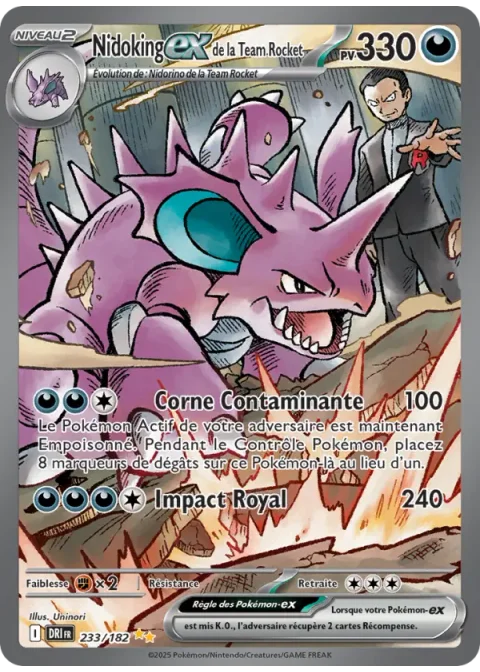Nidoking-ex de la Team Rocket