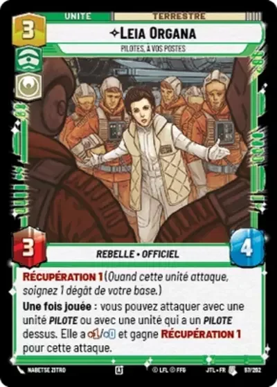 Leia Organa, Pilotes, À Vos Postes