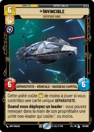 Invincible, Adversaire Naval