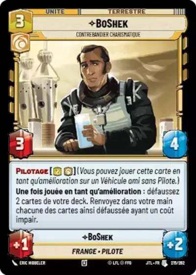 BoShek, Contrebandier Charismatique