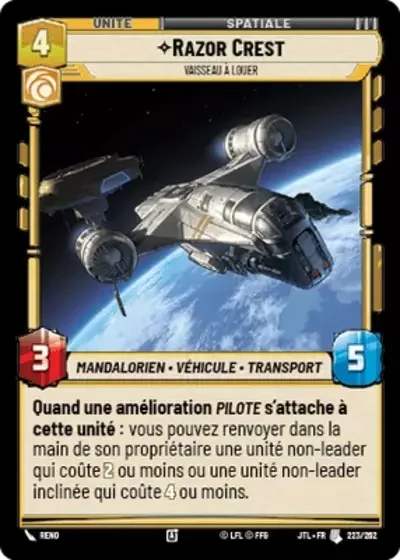 Razor Crest, Vaisseau À Louer