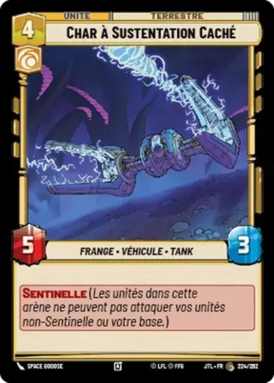 Char à Sustentation Caché