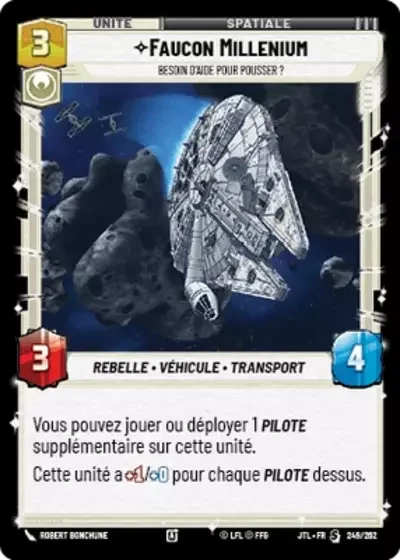 Faucon Millenium, Besoin D'Aide Pour Pousser ?