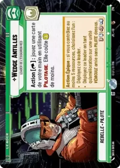 Hyperspace Wedge Antilles Leader De Lescadron Red