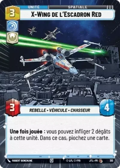 Hyperspace X Wing De Lescadron Red