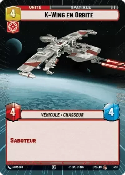 Hyperspace K Wing En Orbite