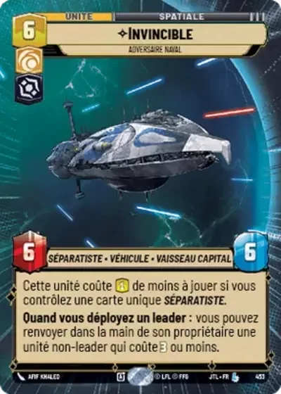 Hyperspace Invincible Adversaire Naval