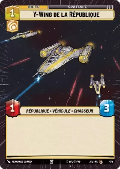 Hyperspace Y Wing De La Republique