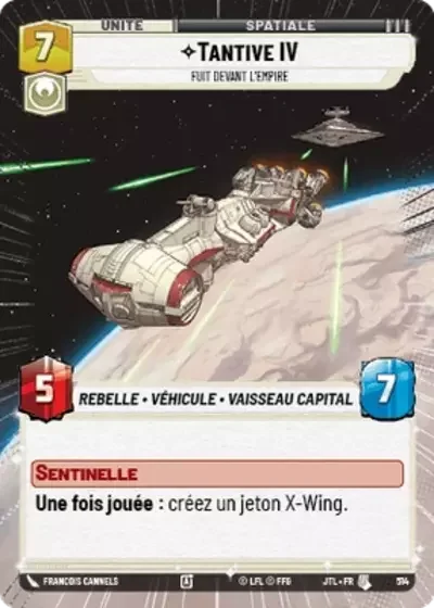 Hyperspace Tantive Iv Fuit Devant Lempire