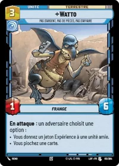Watto, Pas D'Argent, Pas De Pièces, Pas D'Affaire