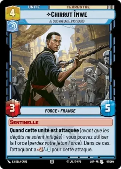 Chirrut Îmwe, Je Suis Aveugle, Pas Sourd