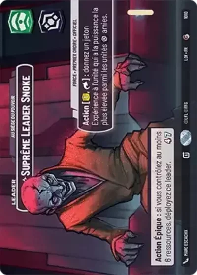 Showcase Supreme Leader Snoke Au Siege Du Pouvoir