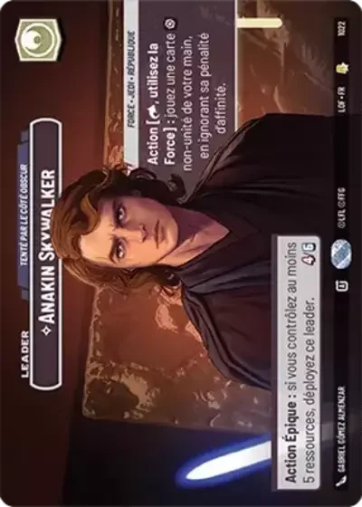 Showcase Anakin Skywalker Tente Par Le Cote Obscur