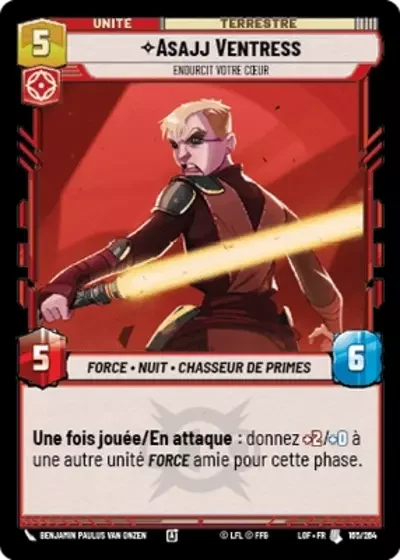 Asajj Ventress, Endurcit Votre Cœur