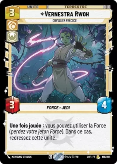 Vernestra Rwoh, Chevalier Précoce