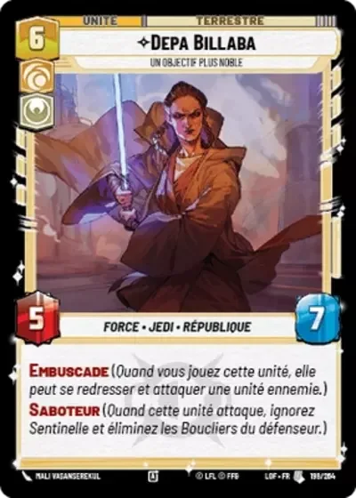 Depa Billaba, Un Objectif Plus Noble