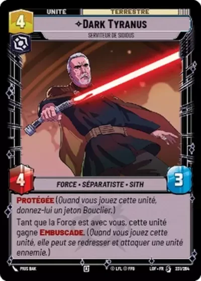 Dark Tyranus, Serviteur De Sidious