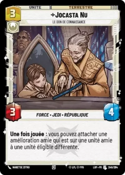 Jocasta Nu, Le Don De Connaissance