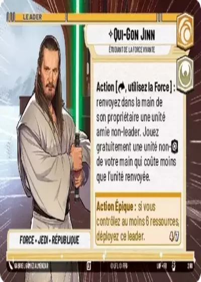 Hyperspace Qui Gon Jinn Etudiant De La Force Vivante