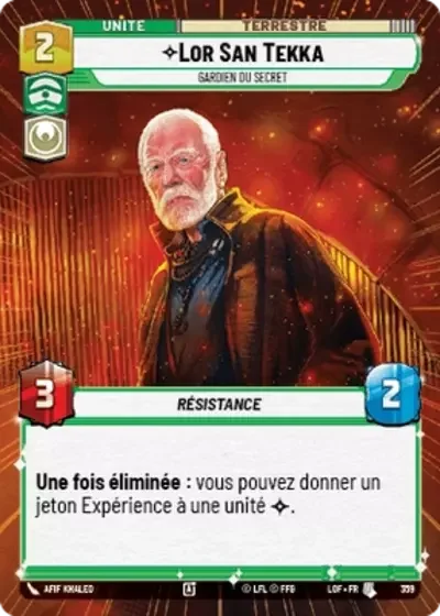 Hyperspace Lor San Tekka Gardien Du Secret