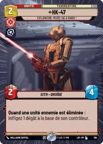 Hyperspace Hk 47 Exclamation Meurs Sac A Viande