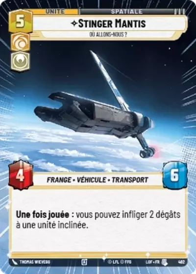 Hyperspace Stinger Mantis Ou Allons Nous