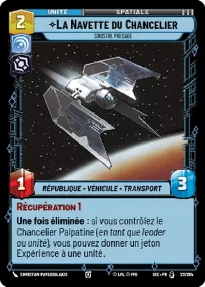 La Navette du Chancelier, Sinistre Présage