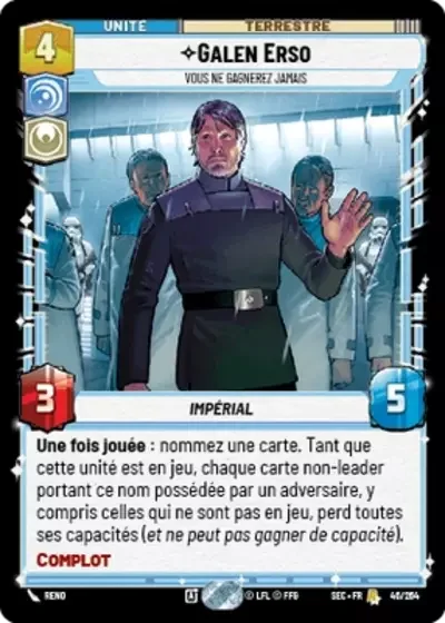 Galen Erso, Vous Ne Gagnerez Jamais