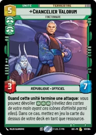 Chancelier Valorum, Fonctionnaire