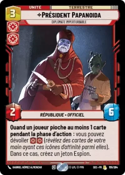 Président Papanoida, Diplomate Imperturbable