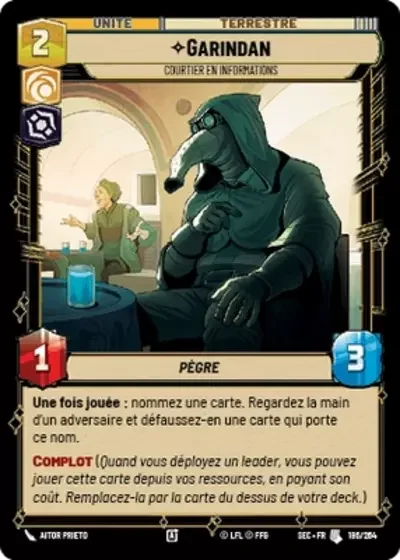 Garindan, Courtier En Informations