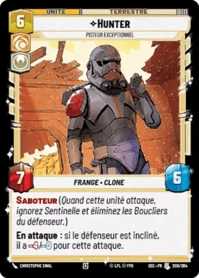 Hunter, Pisteur Exceptionnel