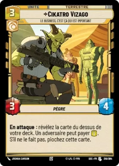 Cikatro Vizago, Le Business, C'Est Ça Qui Est Important