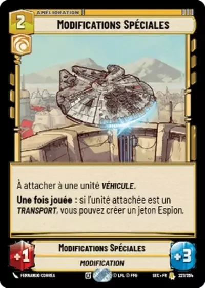 Modifications Spéciales