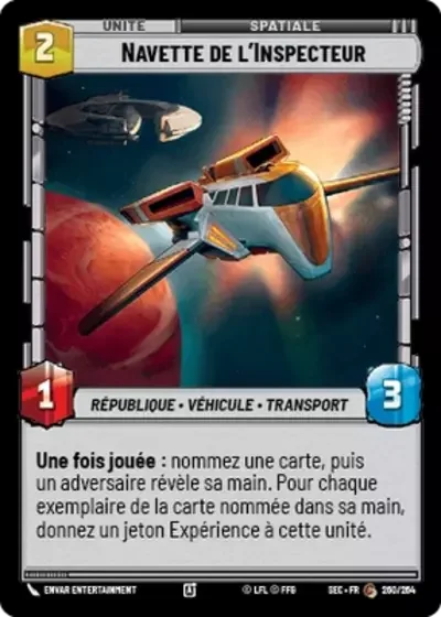 Navette de l'Inspecteur