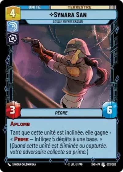 Synara San, Loyale Envers Kragan