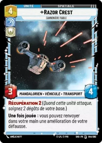 Razor Crest, Cannonière Fiable